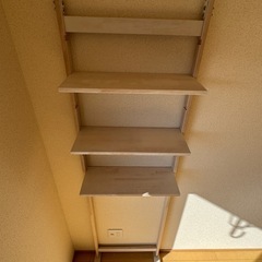 突っ張りラック 幅53cm 3段 天井高さ調整
！(中古)の画像