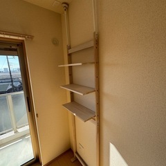 突っ張りラック 幅53cm 3段 天井高さ調整
！(中古)の画像