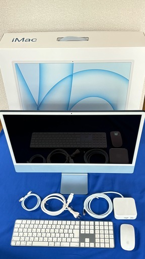 iMac 24インチ M1 2021 8GB 512GB ブルー (eightdoor) 油川のMacの中古