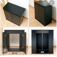 60cm 水槽台　黒の画像