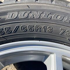 スタッドレス‼️バリミゾ‼️④‼️155/65R13‼️軽自動車‼️ダンロップの画像