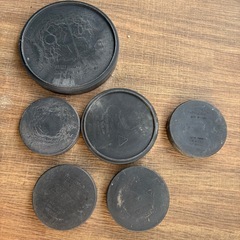 植木鉢　プラ鉢6個セット SHALLOW BLACK PLASTIC POTの画像