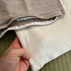 無印クッションカバー2つの画像