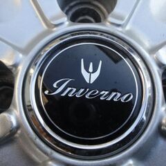 中古アルミホイール　社外　Inverno？　15×5.5J　100　4H　+50　4本セット1台分　フィット　フリード　美品！の画像
