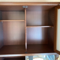 茶色　棚　大型の画像