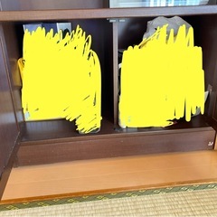 茶色　棚　大型の画像