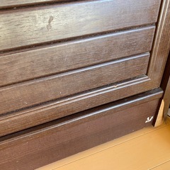 茶色　棚　大型の画像