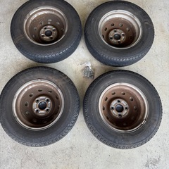 軽バン用タイヤとホイール4本セット 145R12の画像