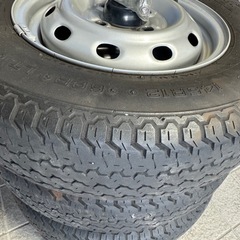 軽バン用タイヤとホイール4本セット 145R12の画像