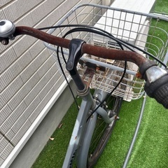 自転車と空気入れセットの画像