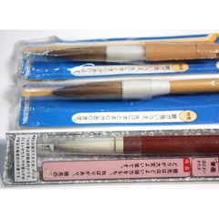 書道用筆 3本　書道筆の画像