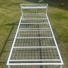 パイプベッド　白　の画像