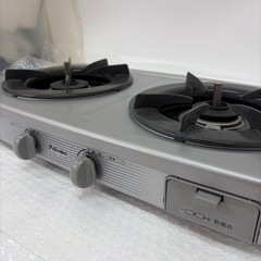 No.091 二口コンロ　未使用品の画像
