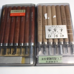 彫刻刀セット 7本 2組　木製ハンドル　砥石付きの画像
