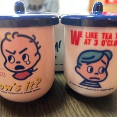 レトロ❣️ミスド夫婦ゆのみセットの画像