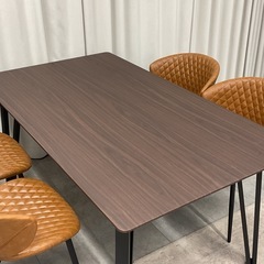 KK-28【新入荷　アウトレット品】ヴィンテージスタイル　木目調　メラミントップ　ブラウンの画像