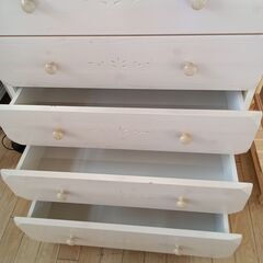 ★リユースのサカイつくば店★TK7410 マルミツ 6段チェスト ベージュ H121×D43×W80 クリーニング済みの画像