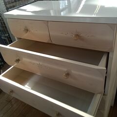 ★リユースのサカイつくば店★TK7410 マルミツ 6段チェスト ベージュ H121×D43×W80 クリーニング済みの画像