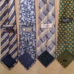 シルクネクタイ4本(いろいろ柄)の画像