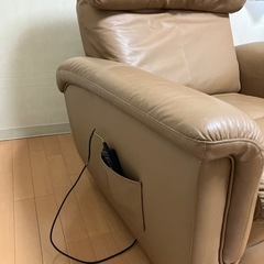 難あり:電動リクライニングチェア・リクライニングソファ1人掛けの画像