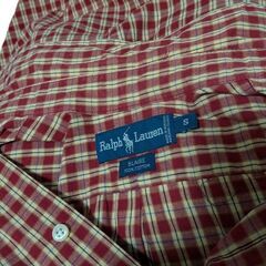 ▼Ralph Lauren　チェック柄長袖シャツ▼古着の画像