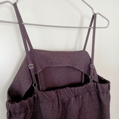 【2セット】GUクロップド丈ニット、キャミワンピースの画像