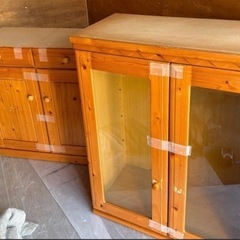 収納家具　木製　　キャビネットの画像