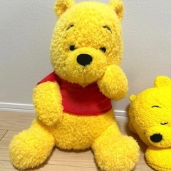 くまのプーさんぬいぐるみ2個セットの画像