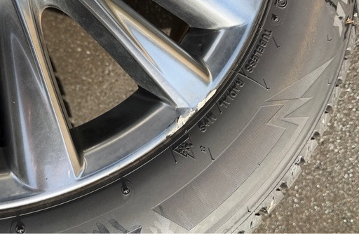 18インチアルミホイール＋ブリザック DM-V3（225/60R18）4本セット／P1803・残溝良好／スタッドレス✳︎価格交渉可