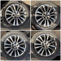 18インチアルミホイール＋ブリザック DM-V3（225/60R18）4本セット／P1803・残溝良好／スタッドレス✳︎価格交渉可
の画像