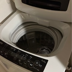 乾燥機＋洗濯機＋棚の画像