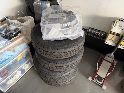 ハイエース 純正タイヤホイール 4本セット 195/80/R15