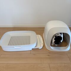 猫 ニャンとも清潔トイレ  ドームタイプ 1ヶ月半使用の画像