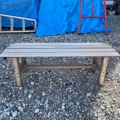 アルミ製ベンチ 120cmの画像