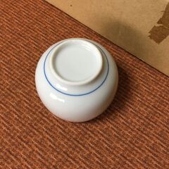 【未使用品】9客 湯のみ 湯呑み 茶器 和食器 陶磁器 花柄 シンプル 昭和レトロの画像