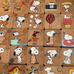 SNOOPY積み木の画像