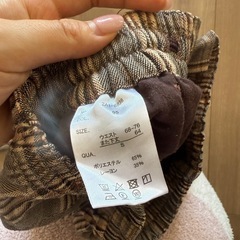 チェック柄パンツ　の画像