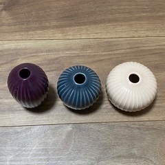 KÄHLER（ケーラー） 花瓶 ハンマースホイ ミニベース 3点セット（北欧インテリア）の画像