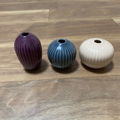 KÄHLER（ケーラー） 花瓶 ハンマースホイ ミニベース 3点セット（北欧インテリア）の画像