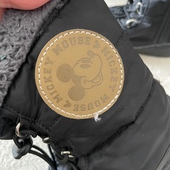 裏起毛ブーツ18cm ミッキーマウスの画像