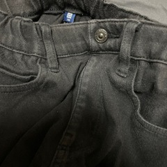 黒デニム　150センチの画像