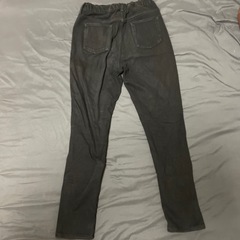 黒デニム　150センチの画像