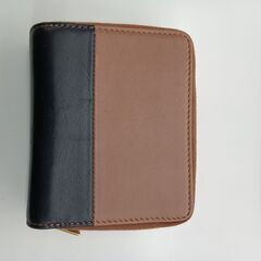 ★リユースのサカイ水戸店★ CELINE 折りたたみ財布 ブラウン×ブラック H10×D3.5×W12 MT6369の画像