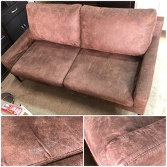 2人掛けソファ ブラウン おしゃれ 2Pソファ ソファー 茶 お洒落の画像