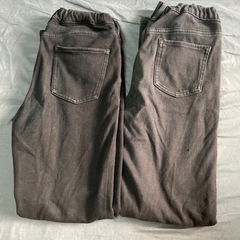 黒デニム　150センチの画像