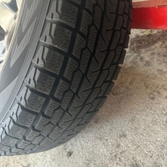 初代パジェロ使用★15インチ スタッドレス4本★送料込/引取-1万 215/80R15の画像