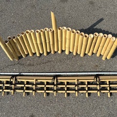🎋天然竹＆人工竹フェンス セット✨お庭のアクセントに♪の画像