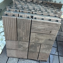 【ジャンク】ウッドデッキパネルの画像