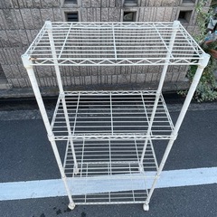 スチールラック・幅59×奥行34×高さ127cm・キャスター付きの画像