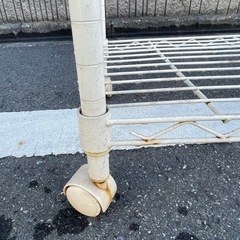 スチールラック・幅59×奥行34×高さ127cm・キャスター付きの画像